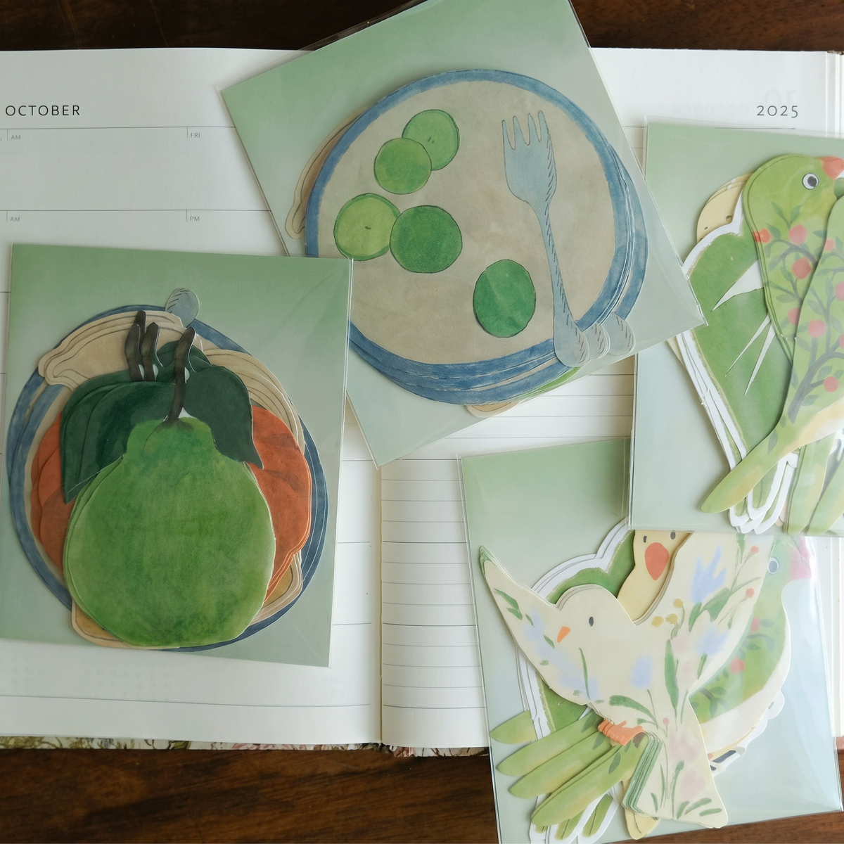 Fruit & Vegetable Die-Cut Memo