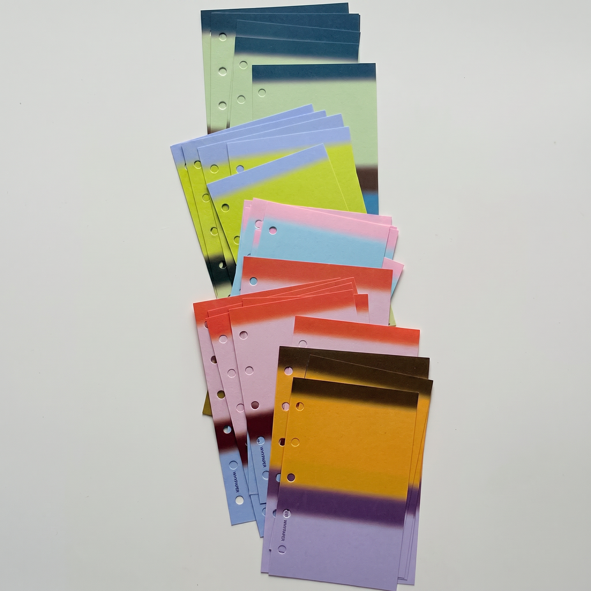 Gradient Color Loose-Leaf Inserts - Mini 5 / Mini 6 (Pocket)
