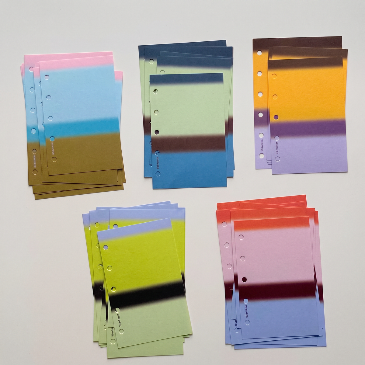Gradient Color Loose-Leaf Inserts - Mini 5 / Mini 6 (Pocket)