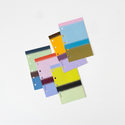 Gradient Color Loose-Leaf Inserts - Mini 5 / Mini 6 (Pocket)