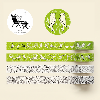 Bird Washi Tape - Birdwatching / Little Bird Orchestra