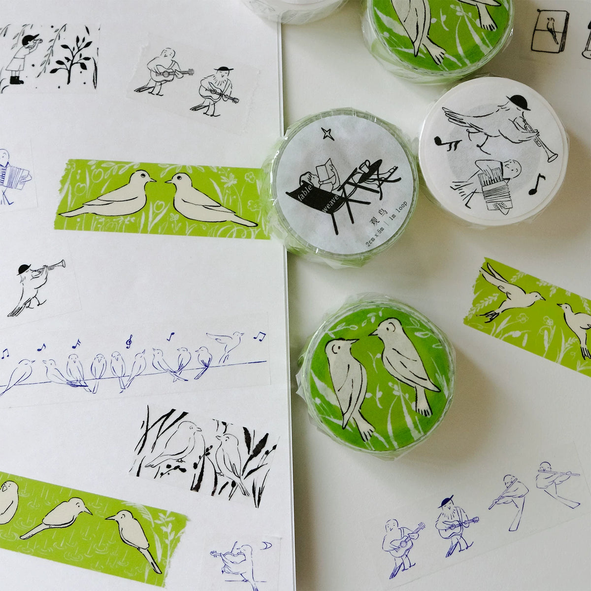Bird Washi Tape - Birdwatching / Little Bird Orchestra