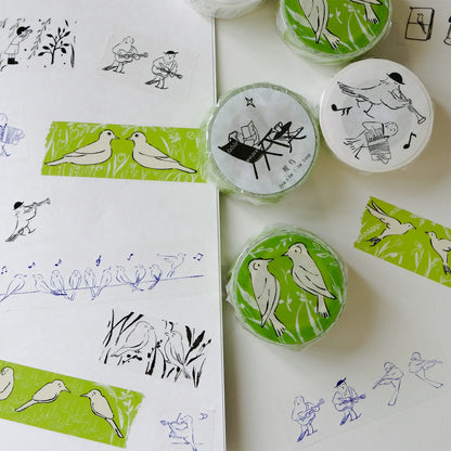 Bird Washi Tape - Birdwatching / Little Bird Orchestra