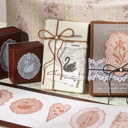 Evening Breeze Lace Wooden Stamp Collection