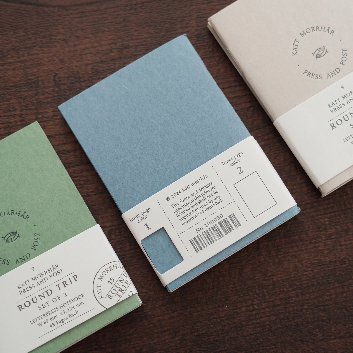 Round Trip Letterpress - TN Passport Notebook Set