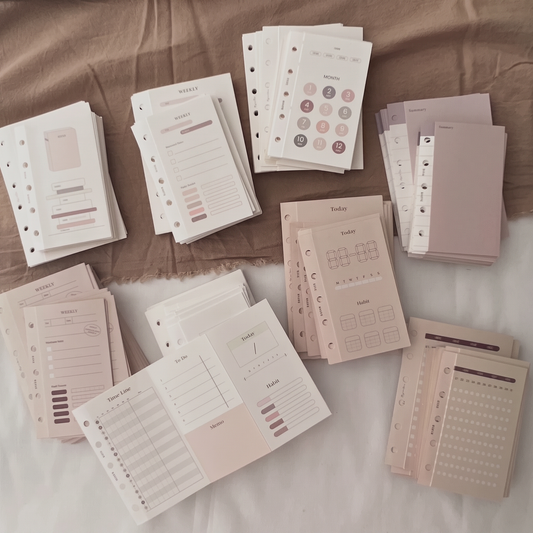 Tri-Fold Planner Inserts - Mini 5 / Mini 6 (Pocket) / Personal