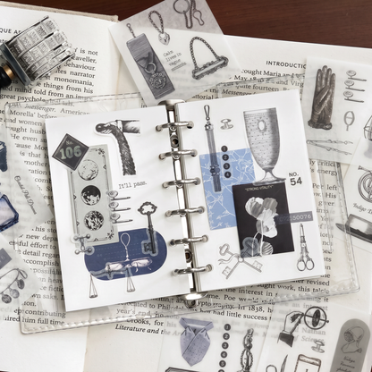 Vintage Manuscript Washi Sticker Book