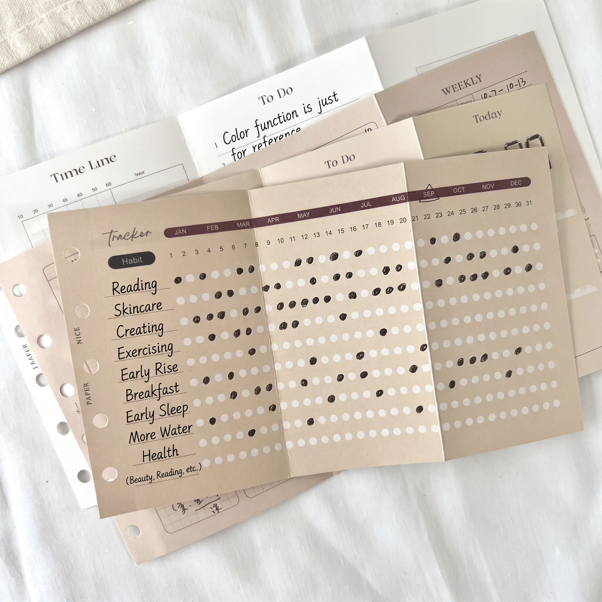 Tri-Fold Planner Inserts - Mini 5 / Mini 6 (Pocket) / Personal