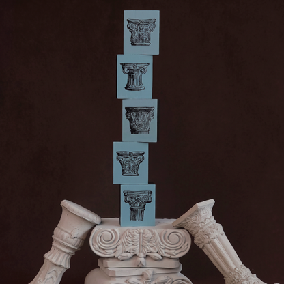 Roman Column Wooden Stamp Collection