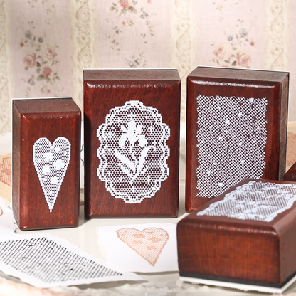 Evening Breeze Lace Wooden Stamp Collection