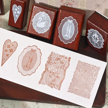 Evening Breeze Lace Wooden Stamp Collection
