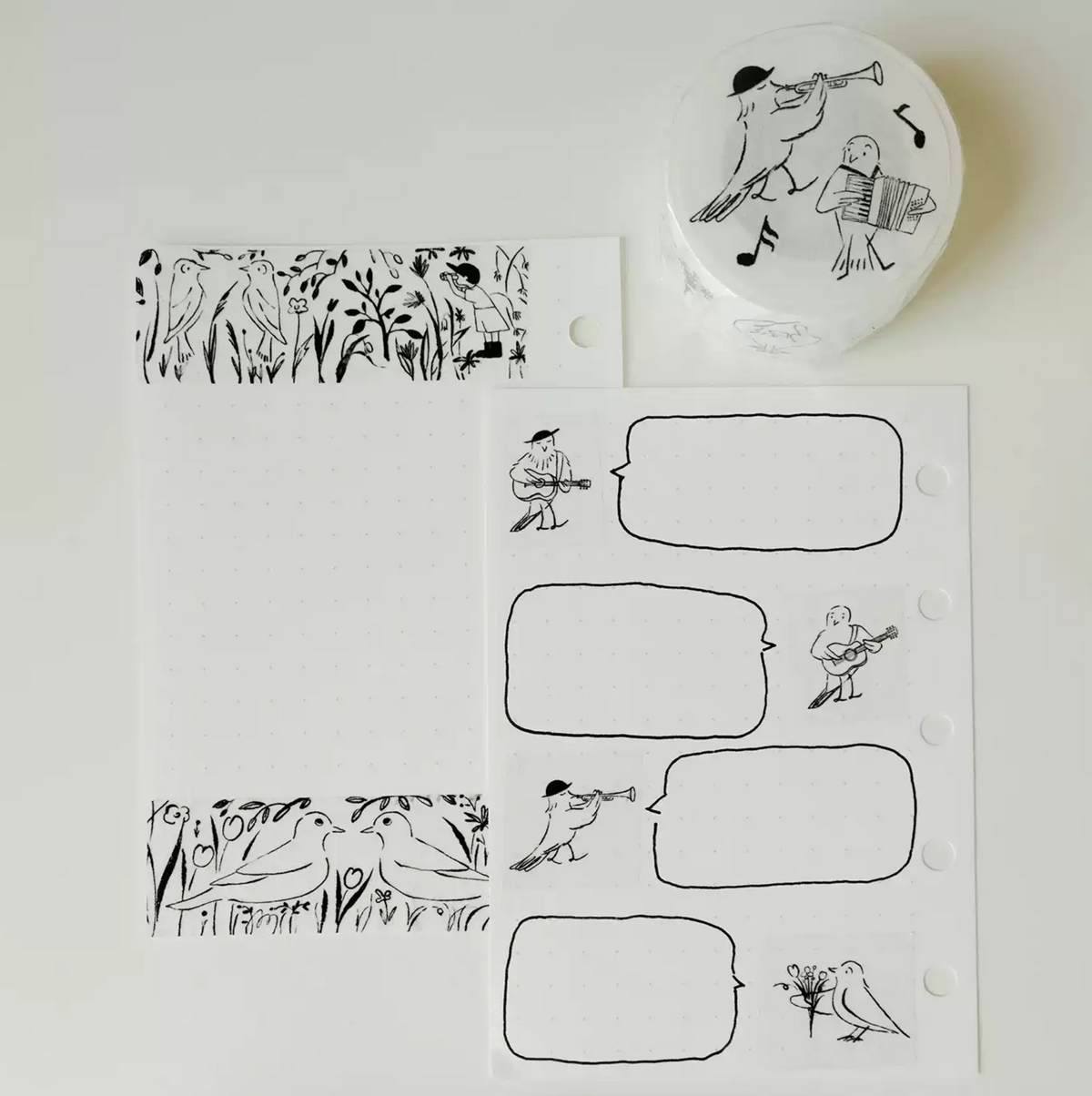 Bird Washi Tape - Birdwatching / Little Bird Orchestra