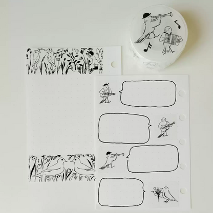 Bird Washi Tape - Birdwatching / Little Bird Orchestra
