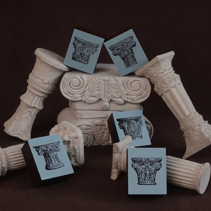 Roman Column Wooden Stamp Collection