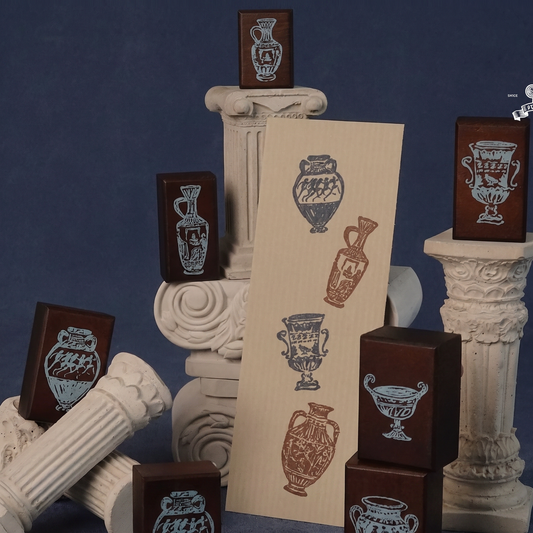 Roman Pottery Jar Wooden Stamp Collection