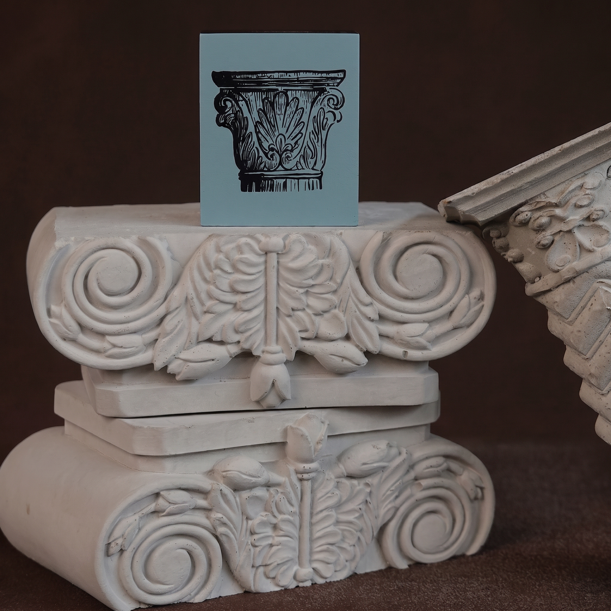 Roman Column Wooden Stamp Collection