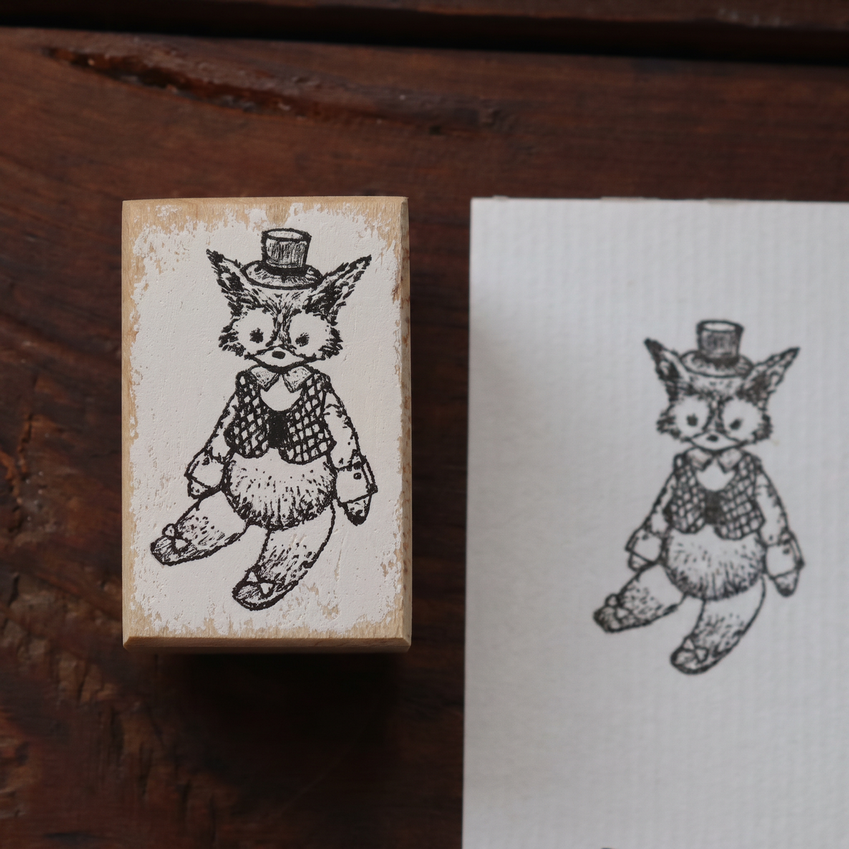 Antique Dollhouse Wooden Stamp Collection