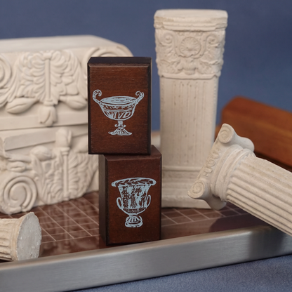 Roman Pottery Jar Wooden Stamp Collection