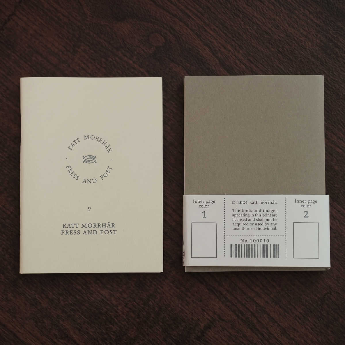 Round Trip Letterpress - TN Passport Notebook Set
