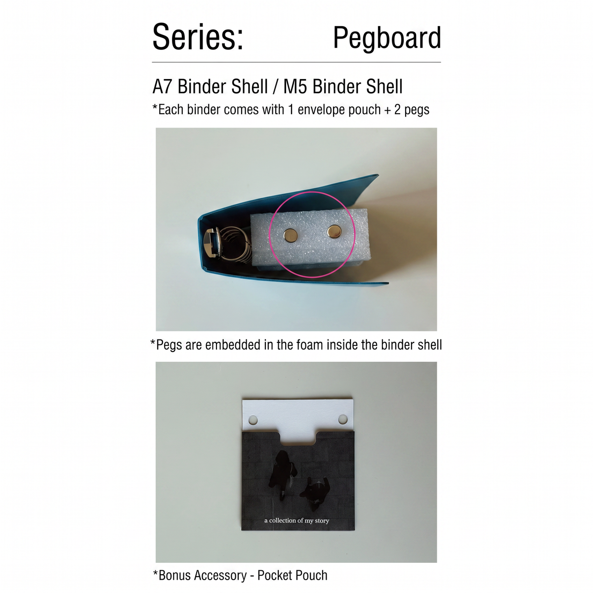 Pegboard Binder Cover – Mini 5 / Mini 6 Pocket