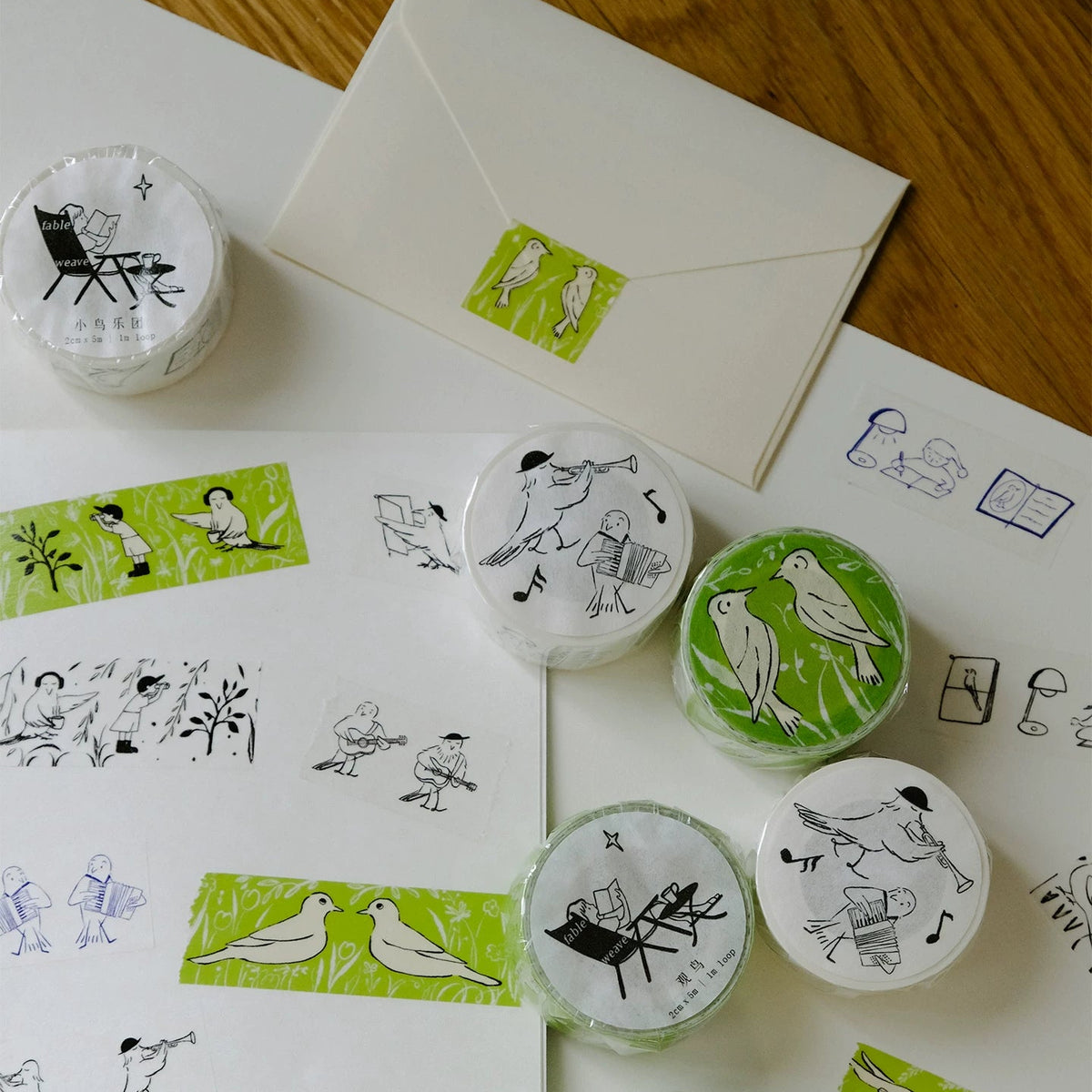 Bird Washi Tape - Birdwatching / Little Bird Orchestra