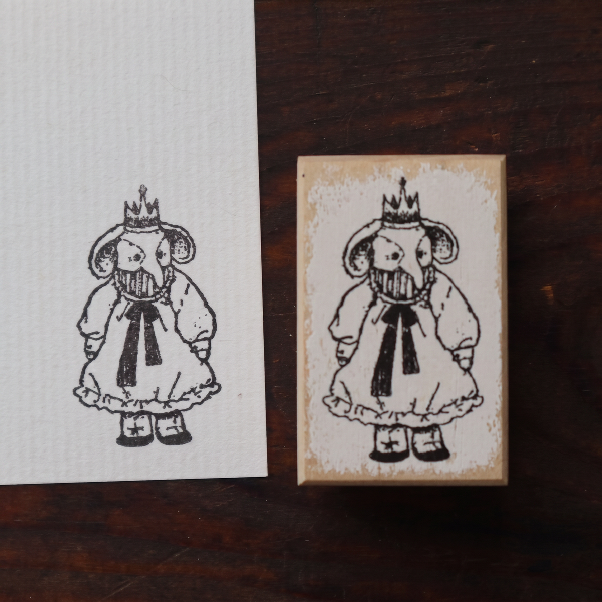Antique Dollhouse Wooden Stamp Collection