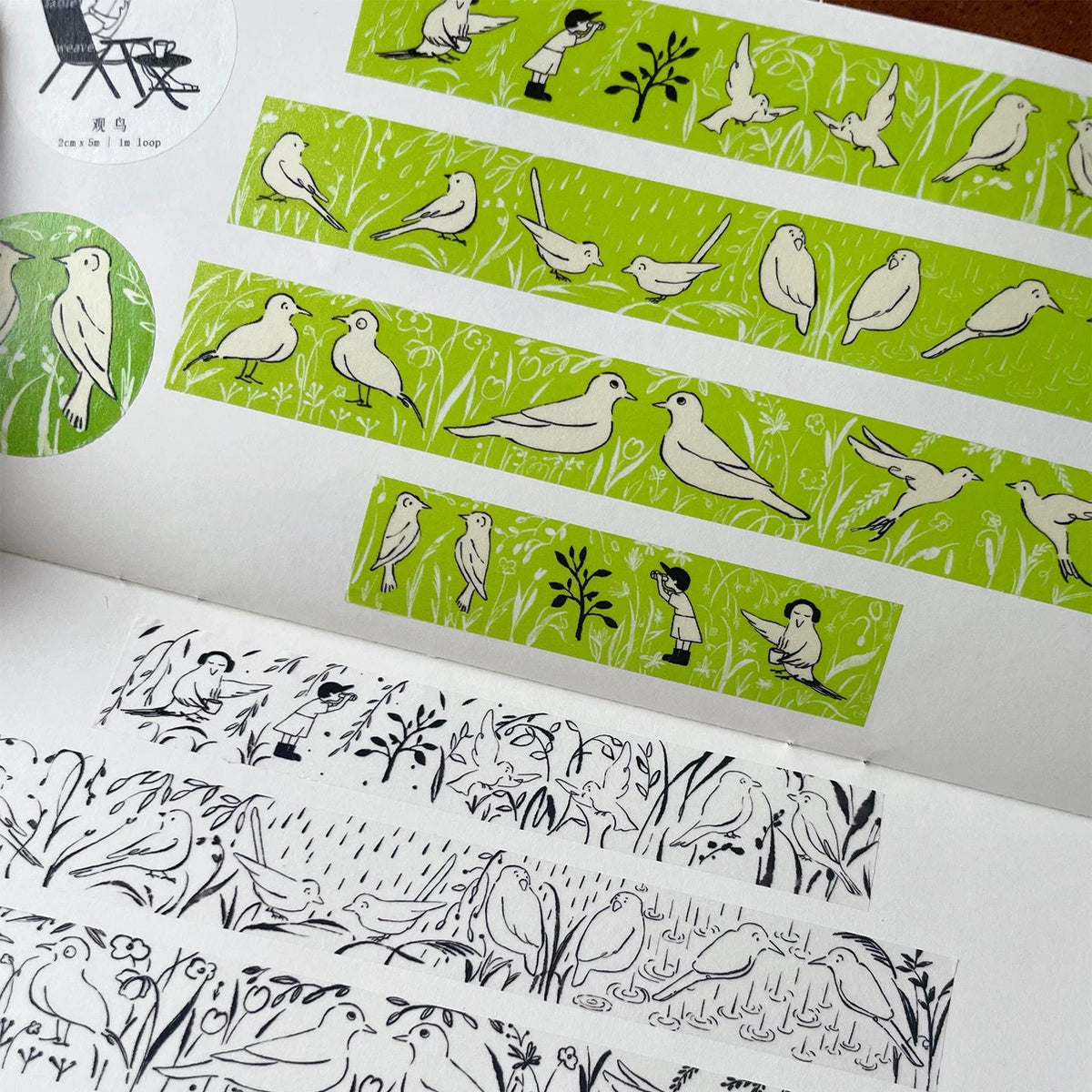 Bird Washi Tape - Birdwatching / Little Bird Orchestra