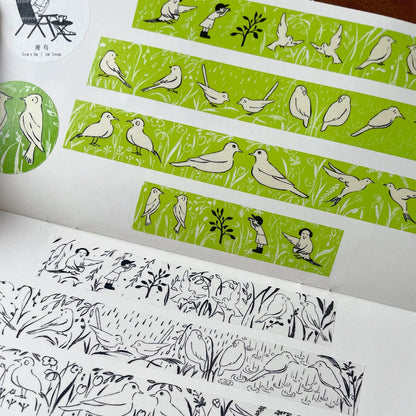 Bird Washi Tape - Birdwatching / Little Bird Orchestra