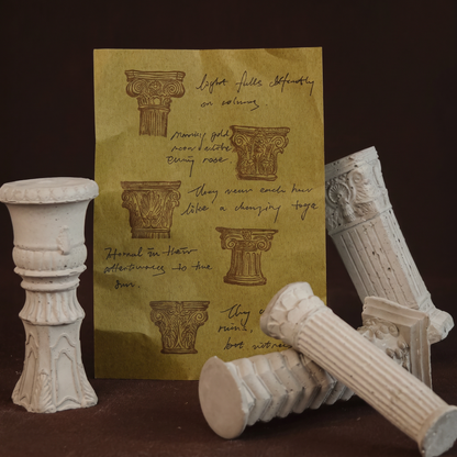 Roman Column Wooden Stamp Collection