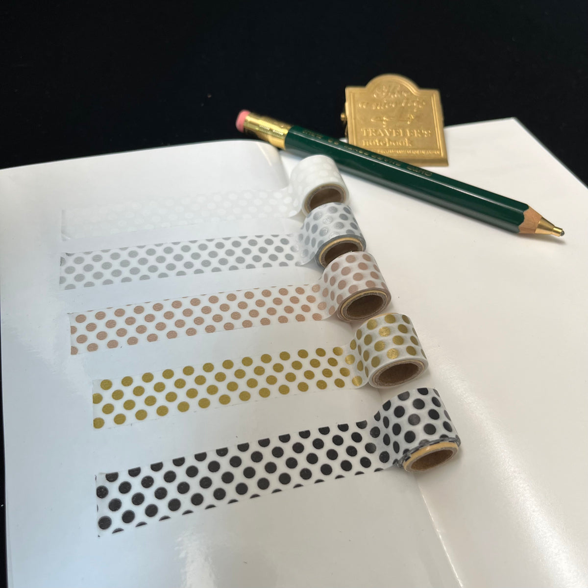 mt Patterns Washi Tape - Dot Sample Set of 5