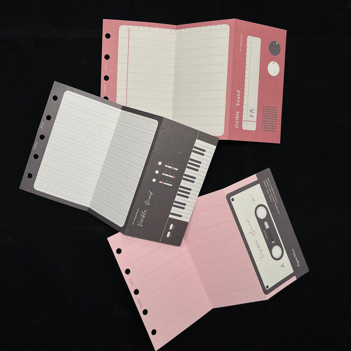 Visible Sound Tri-Fold Planner Inserts - Mini 5 / Mini 6 (Pocket) / Personal