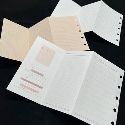 Tri-Fold Planner Inserts - Mini 5 / Mini 6 (Pocket) / Personal