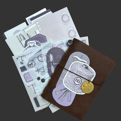 Old Home Manuscript Memo Paper & Sticker Set