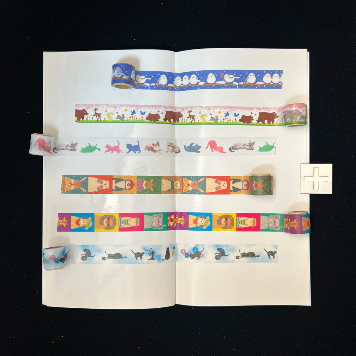 mt ex Animal Washi Tape Sample Set - 6 Designs