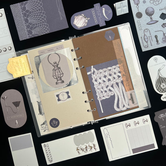 Old Home Manuscript Memo Paper & Sticker Set