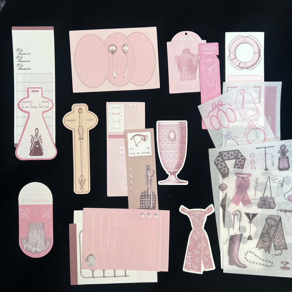 Old Home Manuscript Memo Paper & Sticker Set