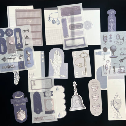Old Home Manuscript Memo Paper & Sticker Set
