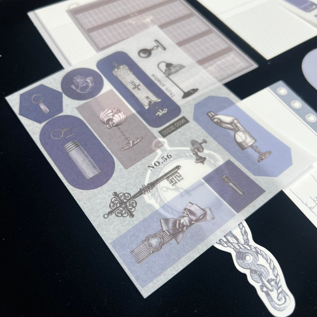Old Home Manuscript Memo Paper & Sticker Set
