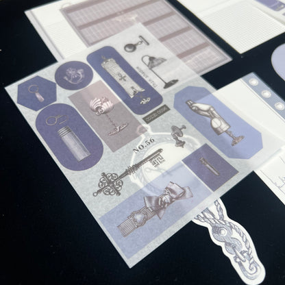 Old Home Manuscript Memo Paper & Sticker Set