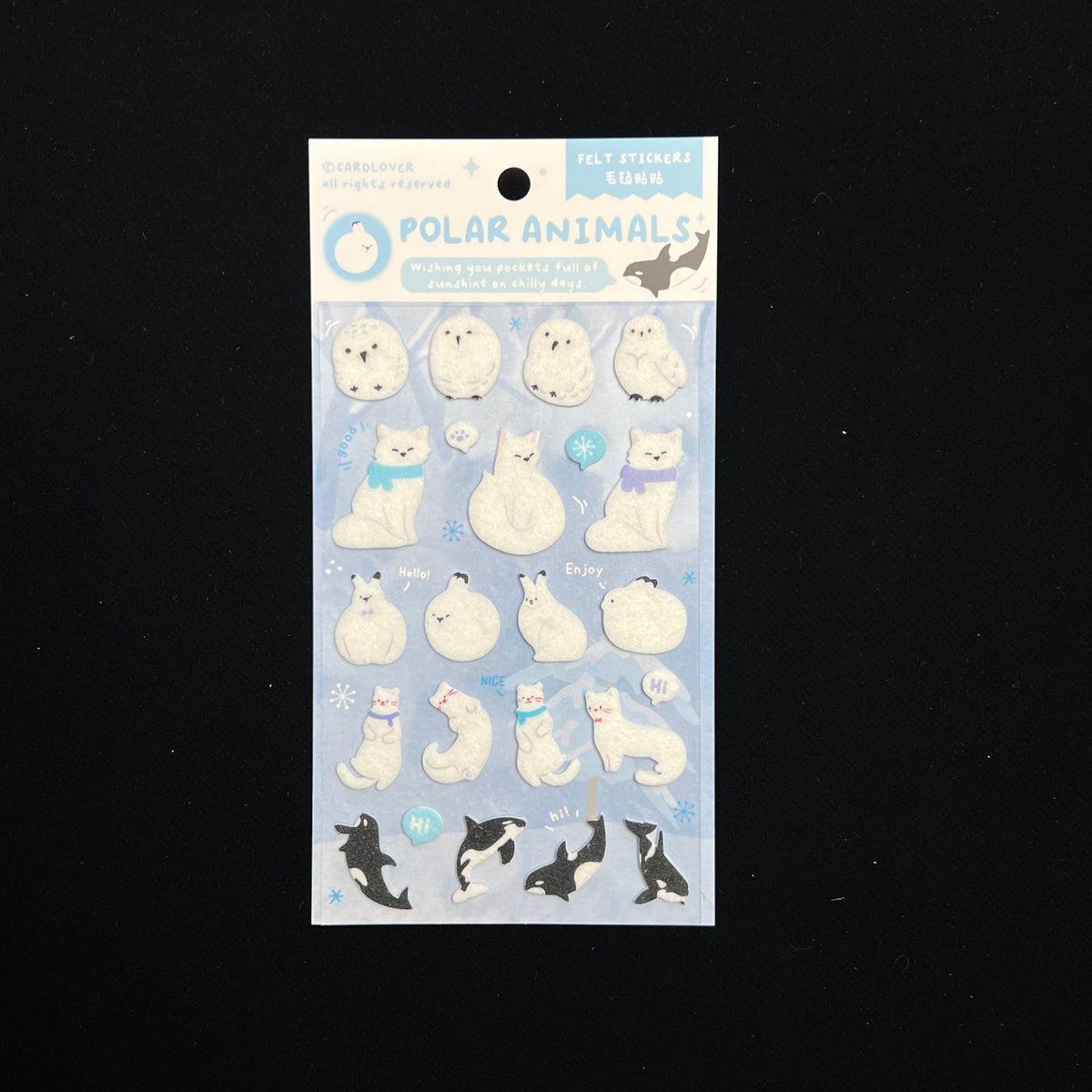 Letter from the Pole Felt Sticker Set