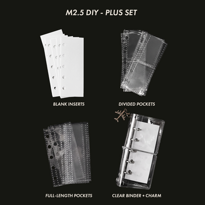 Mini 5 Half (M2.5) Clear Loose-Leaf Planner System